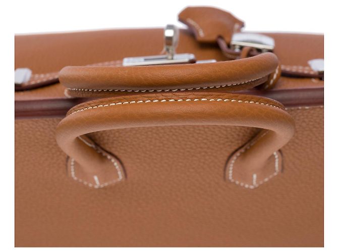 Hermès Sac HERMES Birkin 25 en Cuir Doré - 101932 - vue 10