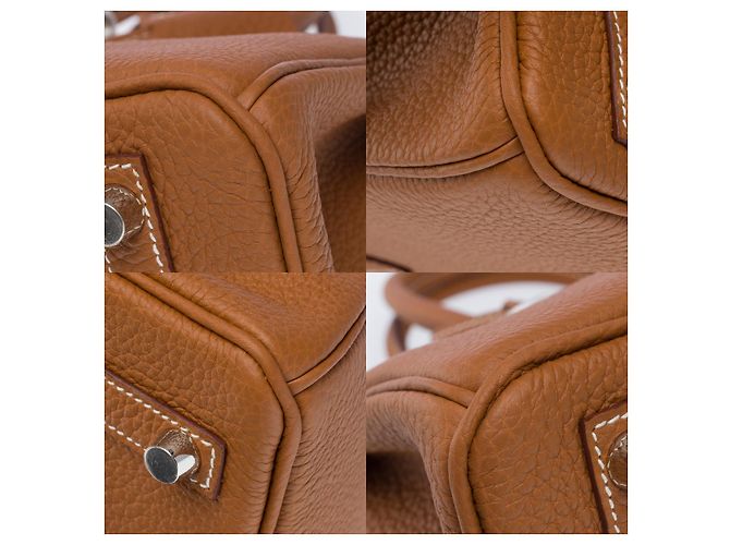 Hermès Sac HERMES Birkin 25 en Cuir Doré - 101932 - vue 12