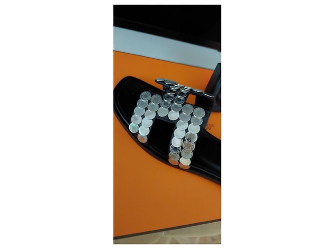 Hermès Edición limitada de Oran  Clavos de Silla Negro Hardware de plata - vista 10