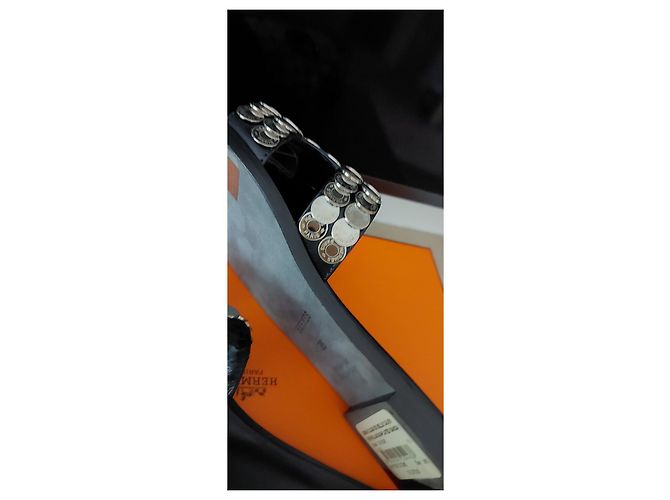 Hermès Edición limitada de Oran  Clavos de Silla Negro Hardware de plata - vista 12
