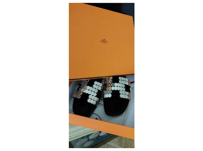 Hermès Edición limitada de Oran  Clavos de Silla Negro Hardware de plata - vista 3