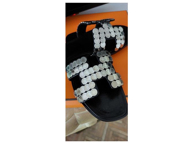 Hermès Edición limitada de Oran  Clavos de Silla Negro Hardware de plata - vista 4