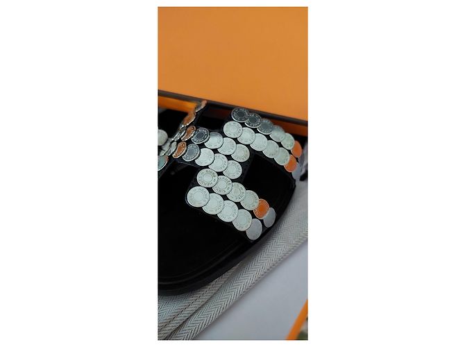 Hermès Edición limitada de Oran  Clavos de Silla Negro Hardware de plata - vista 5