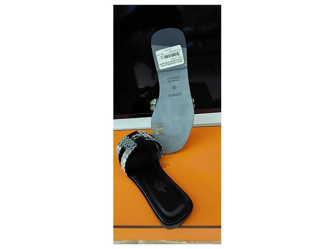Hermès Edición limitada de Oran  Clavos de Silla Negro Hardware de plata - vista 9