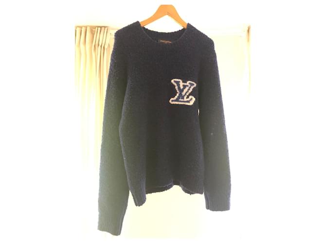 Louis Vuitton Pullover aus Wolle marineblau - Ansicht 3