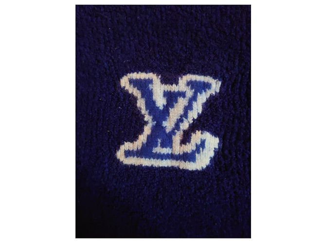 Louis Vuitton Pullover aus Wolle marineblau - Ansicht 5