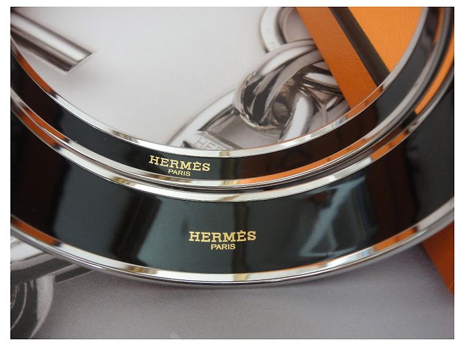 Hermès HERMES 2 pulseras ÓPTICA CADENA ANCLA PALIADIO PLATINO Gris - vista 5