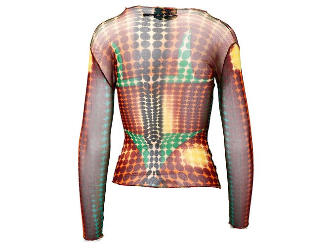 Top de malla Cyberdot de Jean Paul Gaultier Multicolor - vista 3