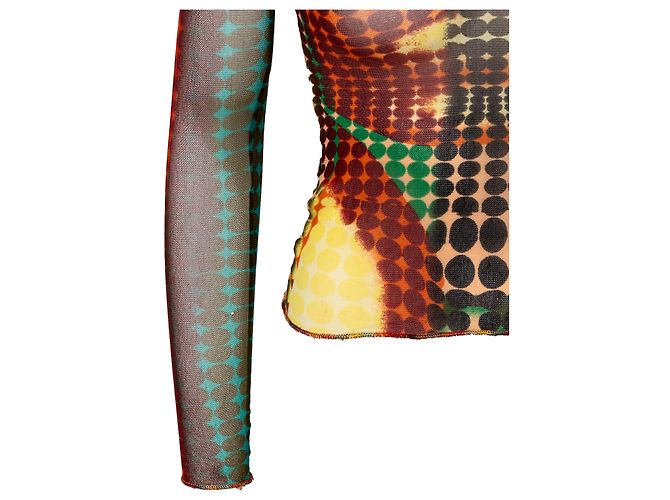 Top de malla Cyberdot de Jean Paul Gaultier Multicolor - vista 4