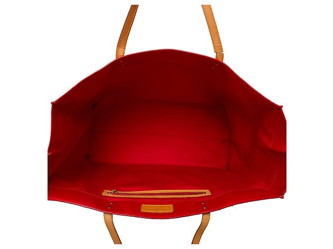 Borsa Louis Vuitton Vernis Reade GM con monogramma Rosso - vista 11
