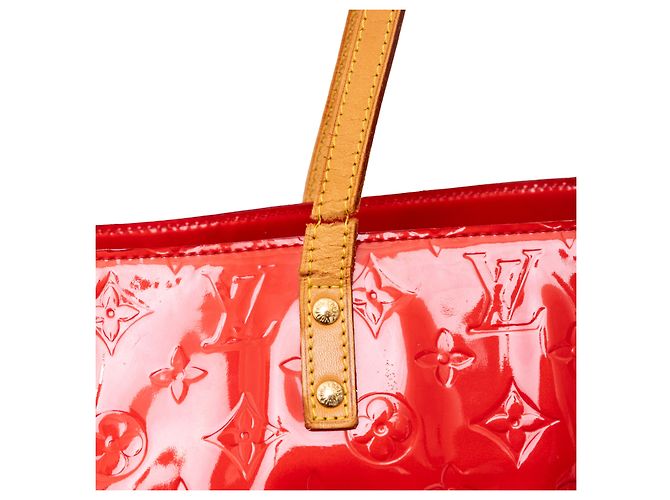 Borsa Louis Vuitton Vernis Reade GM con monogramma Rosso - vista 12
