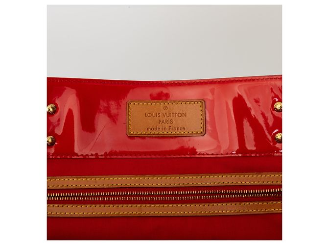 Borsa Louis Vuitton Vernis Reade GM con monogramma Rosso - vista 14
