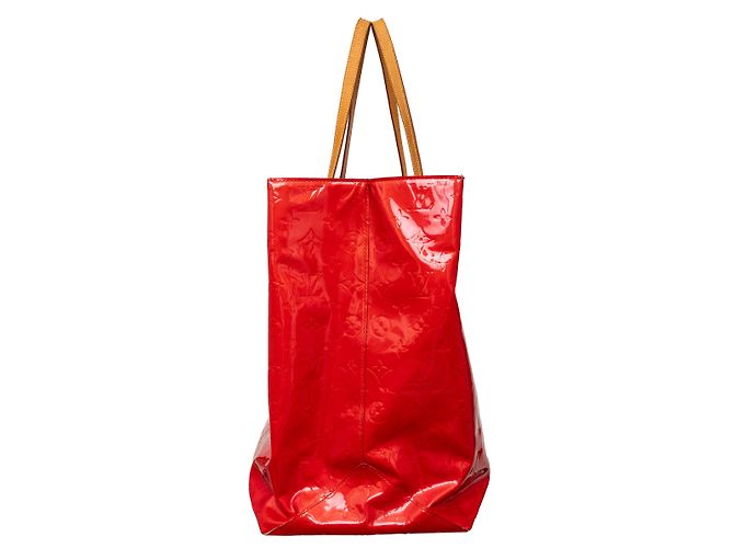 Borsa Louis Vuitton Vernis Reade GM con monogramma Rosso - vista 5