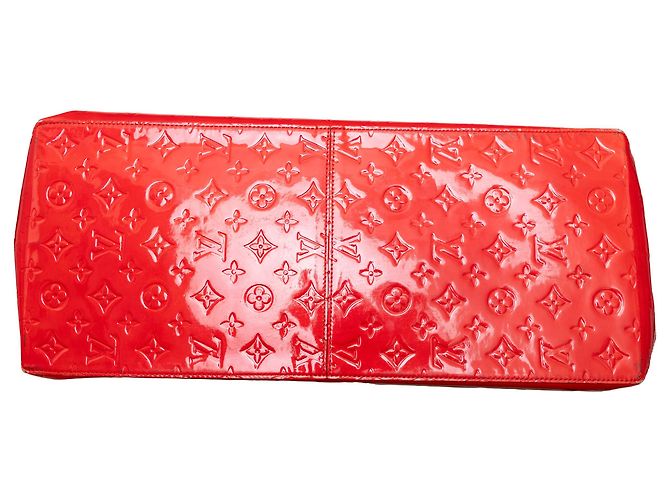 Borsa Louis Vuitton Vernis Reade GM con monogramma Rosso - vista 6