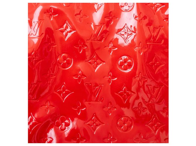 Borsa Louis Vuitton Vernis Reade GM con monogramma Rosso - vista 7