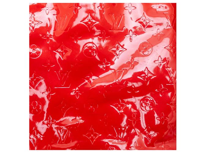 Borsa Louis Vuitton Vernis Reade GM con monogramma Rosso - vista 8