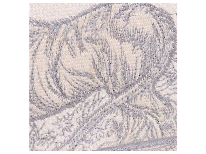 DIOR - Dior Book Tote Medium Tasche aus grauem Toile de Jouy - Ansicht 5