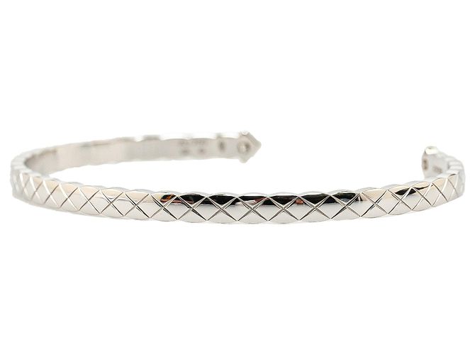 Bracciale in argento Chanel in oro bianco 18 carati con diamanti Coco Crush - vista 2