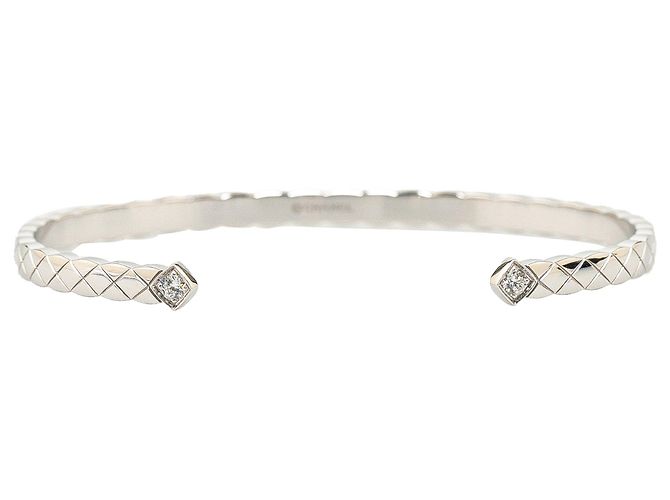 Bracciale in argento Chanel in oro bianco 18 carati con diamanti Coco Crush - vista 3