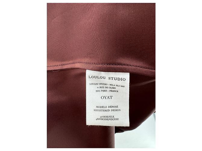 Autre Marque Chaquetas Loulou studio T.International XS Seda Negro - vista 6