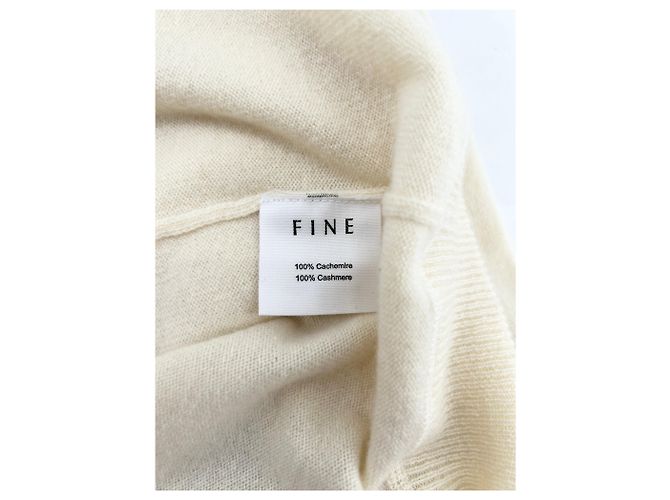 Autre Marque Nicht Signiert / Unsignierte Strickwaren T.International S Kaschmir Beige - Ansicht 6