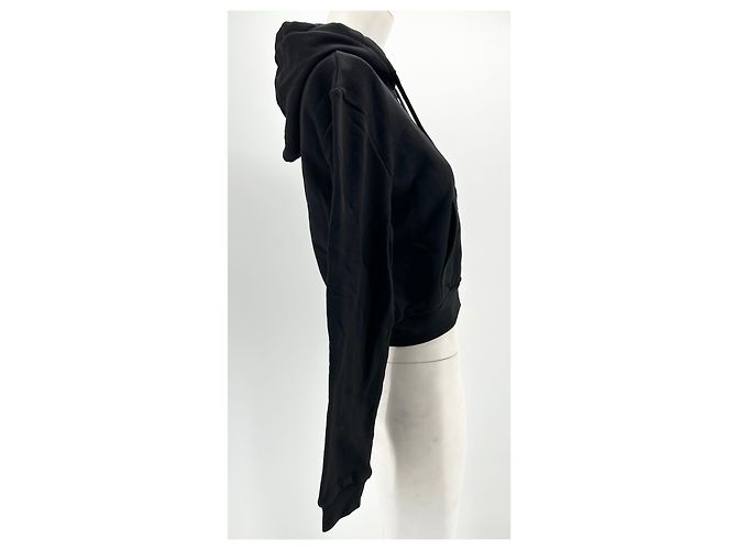 Autre Marque Unsignierte Strickwaren T.International S aus Baumwolle Schwarz - Ansicht 3