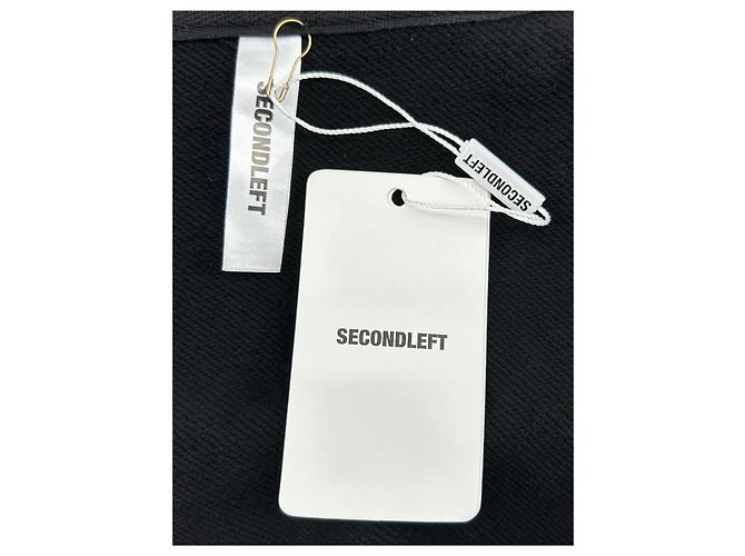 Autre Marque Unsignierte Strickwaren T.International S aus Baumwolle Schwarz - Ansicht 5