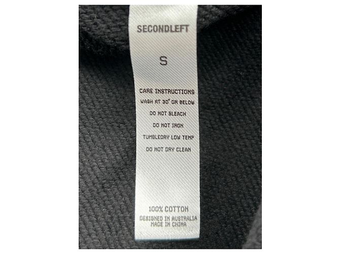 Autre Marque Unsignierte Strickwaren T.International S aus Baumwolle Schwarz - Ansicht 6