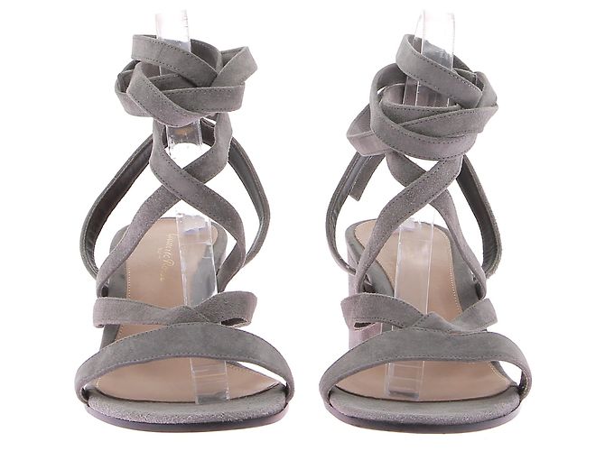 Sandali Gianvito Rossi T.EU 38.5 Pelle Grigio - vista 4