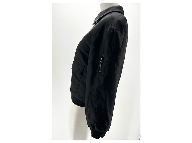 Yves Salomon Jacken T.FR 40 Polyester Schwarz - Ansicht 4