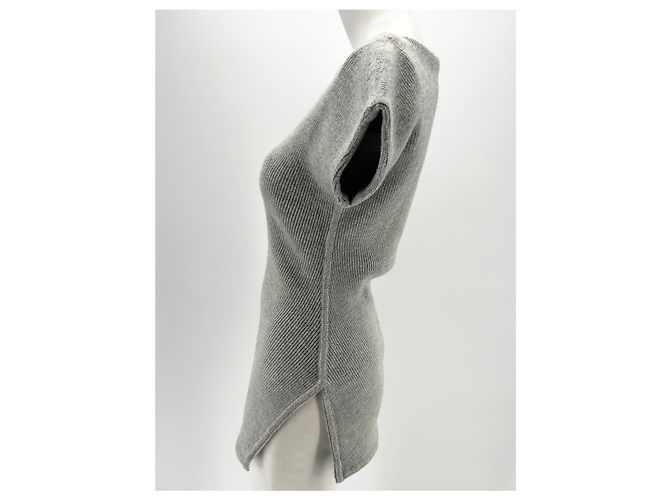Bouchra Jarrar Strickwaren T.FR 42 Wolle Grau - Ansicht 4