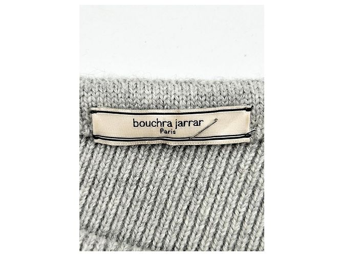 Bouchra Jarrar Strickwaren T.FR 42 Wolle Grau - Ansicht 5