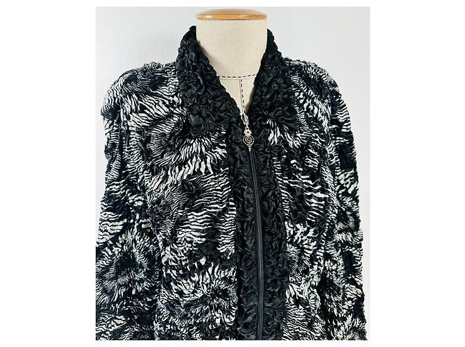 Giacca Blazer Joseph Ribkoff Nera Bianca Multicolore Nero Bianco - vista 2
