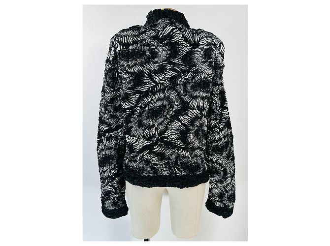Giacca Blazer Joseph Ribkoff Nera Bianca Multicolore Nero Bianco - vista 4