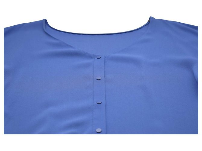 Diane Von Furstenberg Maja Two Blue Silk Dress - view 6