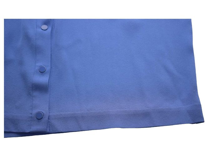 Diane Von Furstenberg Maja Two Blue Silk Dress - view 7