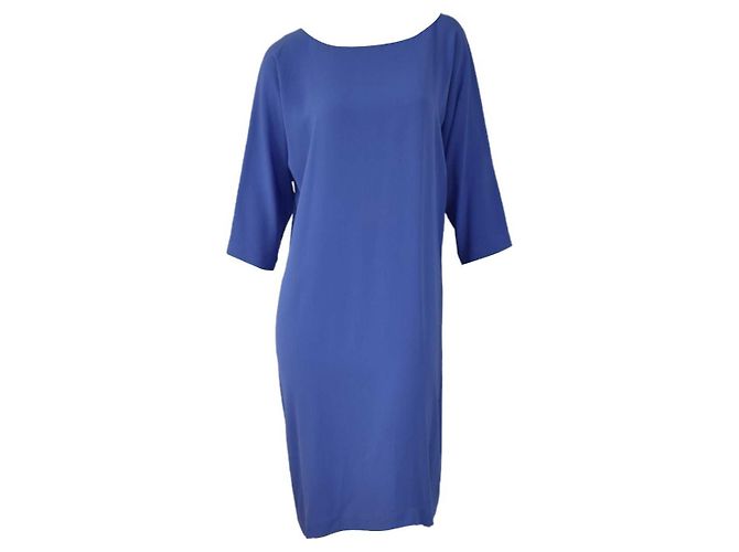 Diane Von Furstenberg Maja Two Blue Silk Dress - view 8