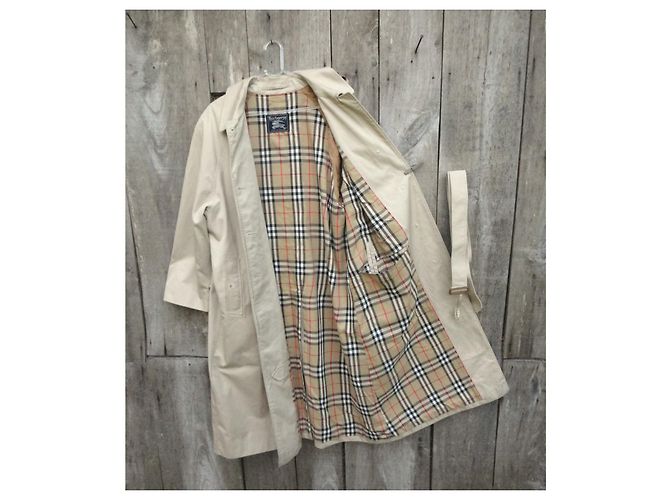 Impermeable Burberry Beige en Gabardina de Algodón - vista 2