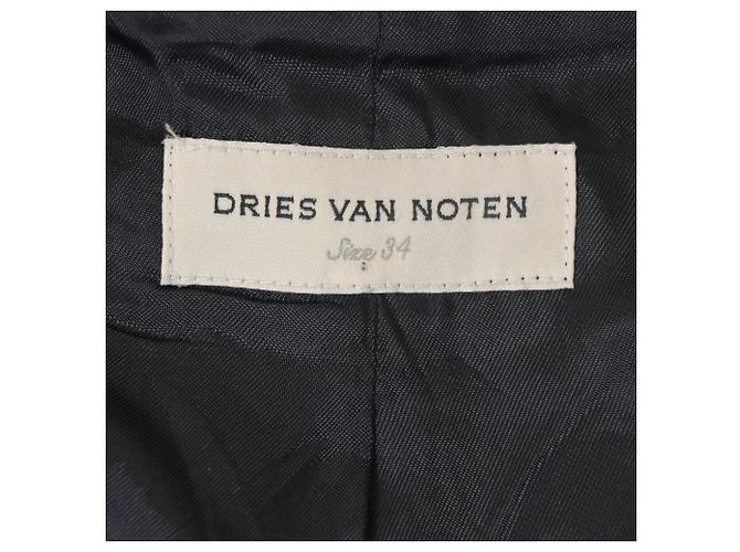 Dries Van Noten Blazer aus schwarzer Wolle - Ansicht 4