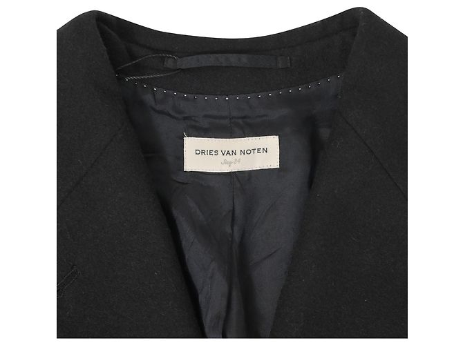 Dries Van Noten Blazer aus schwarzer Wolle - Ansicht 5