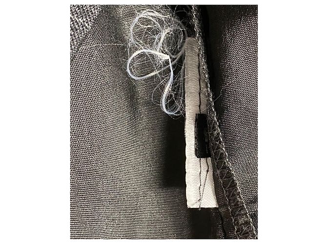 Vestido Joseph de rayas diplomáticas de lana gris - vista 5