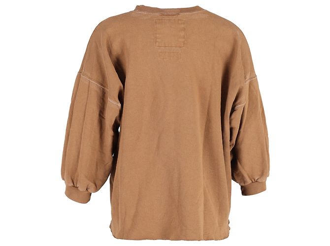 Sudadera Rachel Comey Fond de algodón marrón con cuello redondo Castaño - vista 3