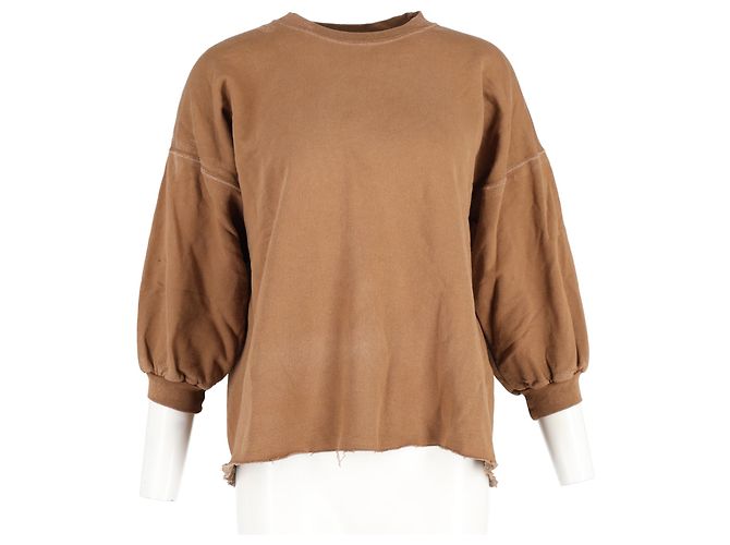 Sudadera Rachel Comey Fond de algodón marrón con cuello redondo Castaño - vista 4