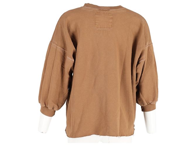 Sudadera Rachel Comey Fond de algodón marrón con cuello redondo Castaño - vista 6
