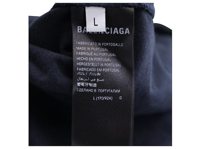 Everyday T-shirt Balenciaga DIY Metal in cotone nero - vista 5