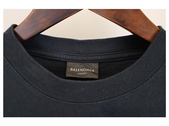Everyday T-shirt Balenciaga DIY Metal in cotone nero - vista 9