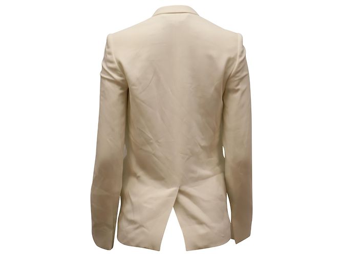 Stella Mc Cartney Blazer de botonadura simple Stella McCartney en rayón marfil Blanco Crudo - vista 2
