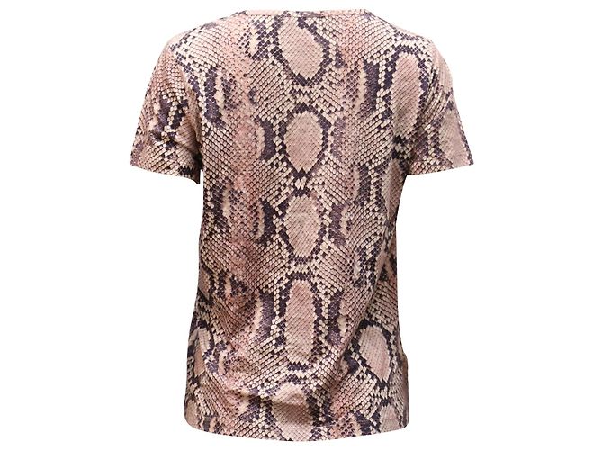 Stella Mc Cartney Stella Mccartney Top con estampado de serpiente en algodón nude Castaño Carne - vista 3