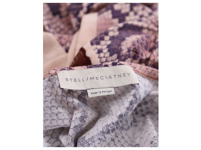 Stella Mc Cartney Stella Mccartney Top con estampado de serpiente en algodón nude Castaño Carne - vista 5