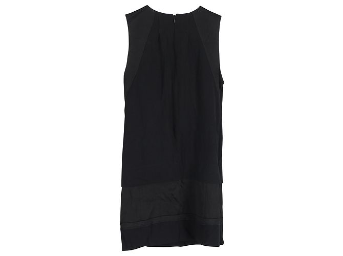 Vestido sin mangas Vanessa Bruno Patchwork de algodón negro - vista 2